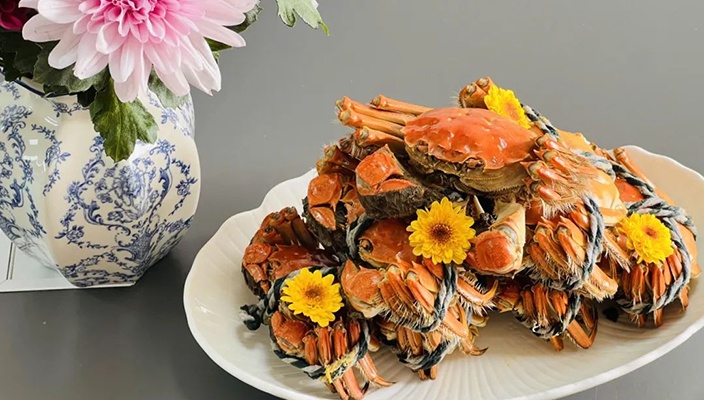 “蟹”逅美味！白馬湖大閘蟹搶“鮮”上市