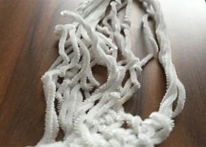 white polyester scarf